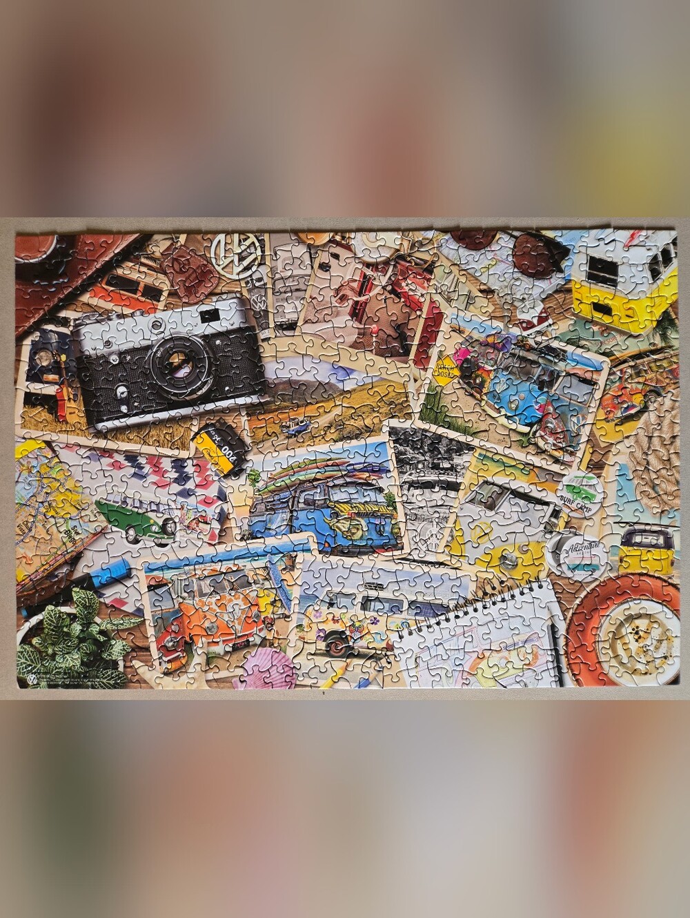Eurographics 550 Piece Puzzle "Road Trips" Collage Tin Puzzle